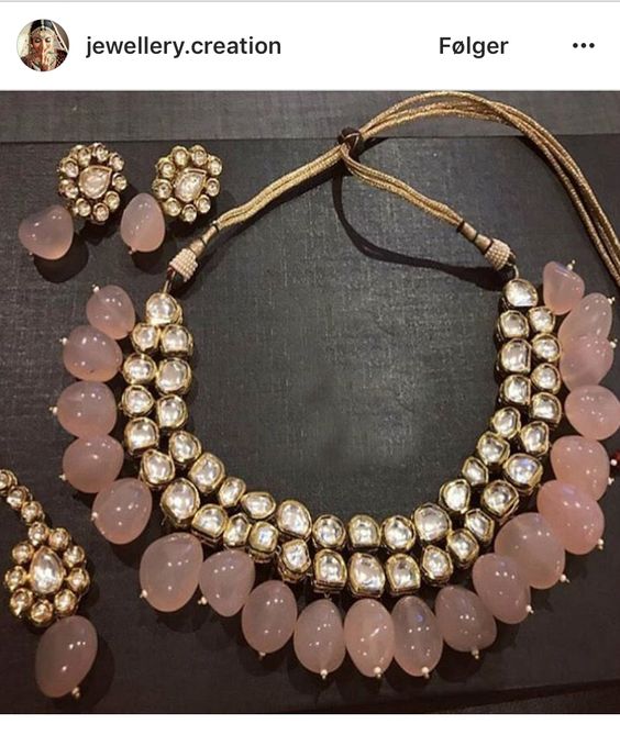 Party Wear Pearls WIth Stone Necklace For Women