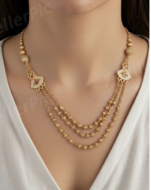 Traditional Pearl Beaded Stylish Moti Choker set