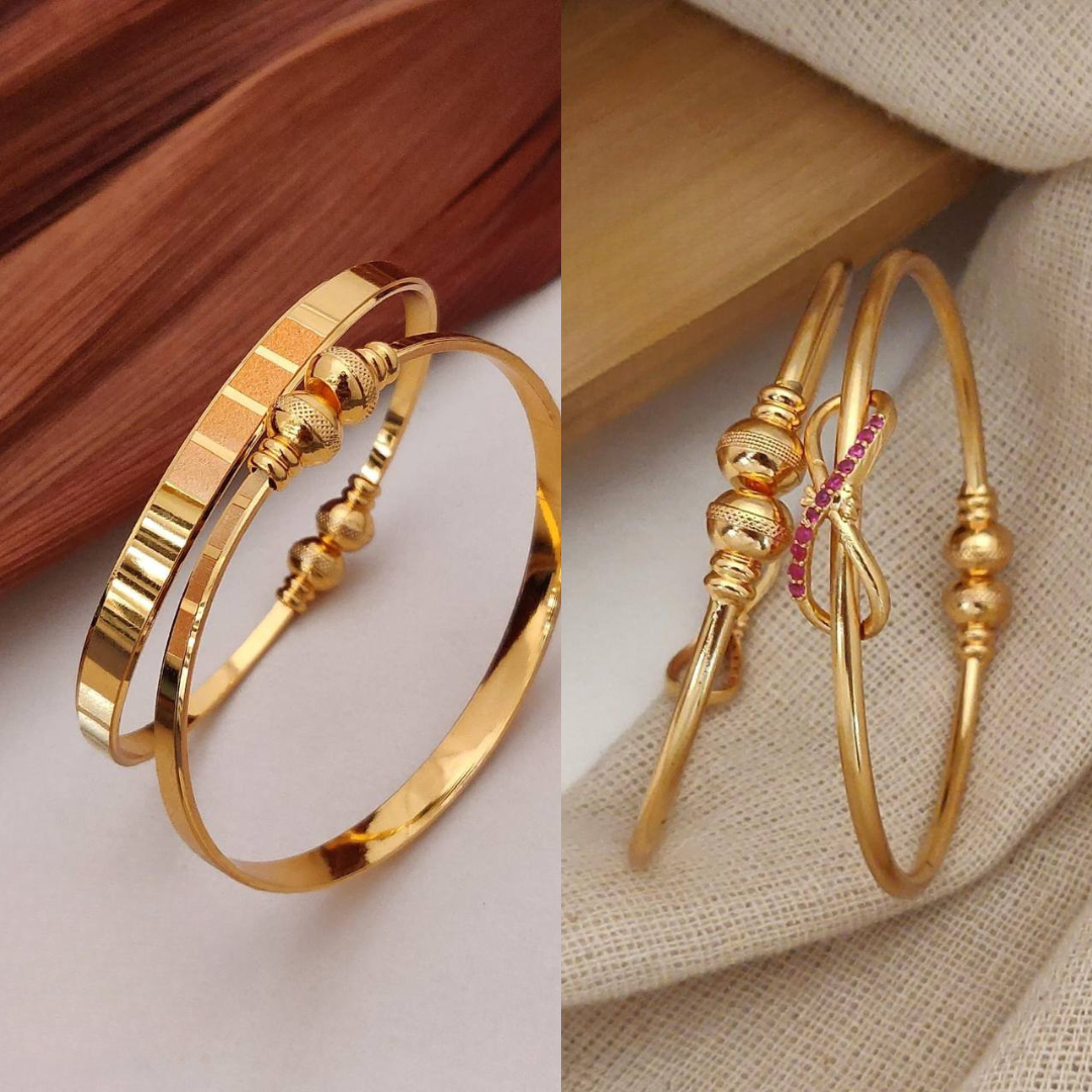 Women's Adjustable Bracelet For Women And Girls Pack Of 4 Pieces(2 Pair)