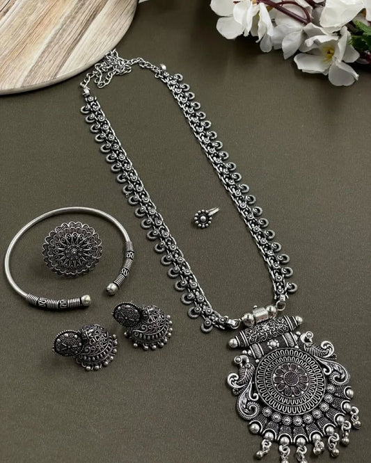 Navratri Special Oxodise Full Necklace Set