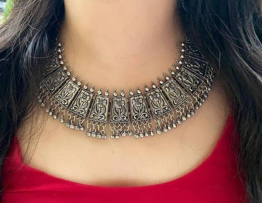 Navratri Special Oxodise Full Necklace Set