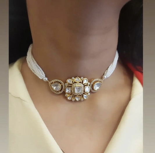 New Arrival  Moti Choker Necklace Set