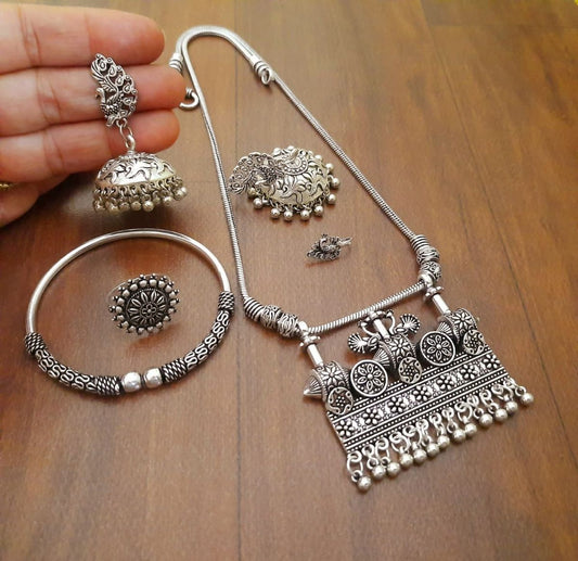 Navratri Special Oxodise Full Necklace Set