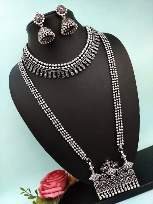 Navratri Special Oxodise Full Necklace Set