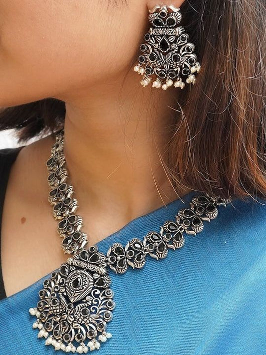Navratri Special Oxodise Full Necklace Set