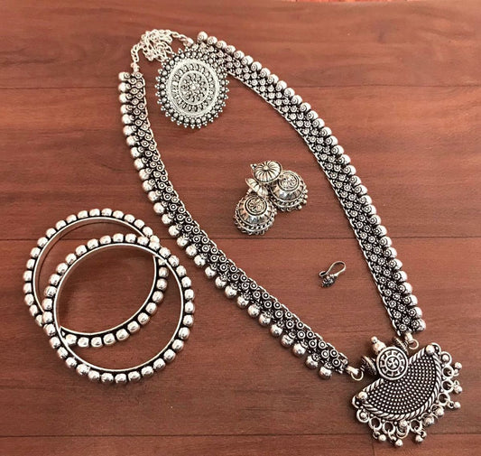 Navratri Special Oxodise Full Necklace Set