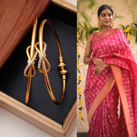 Combo Of Saree With Matching Kadali