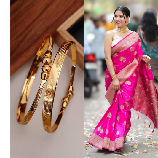 Combo Of Saree With Matching Kadali