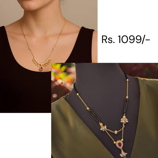 Get 2 Pearls Necklace In One Pack