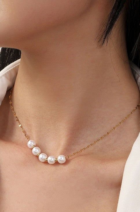 Fancy Style Pearls Necklace