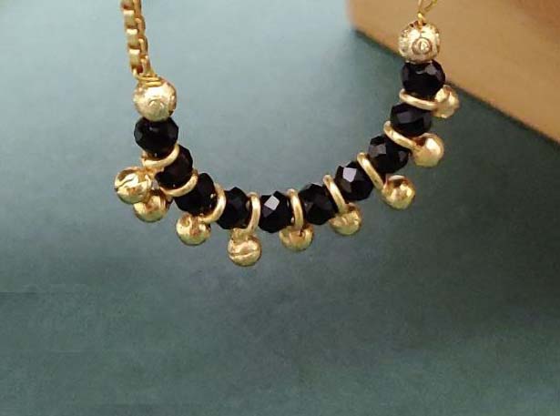 Black Pearls Neckalce Chain