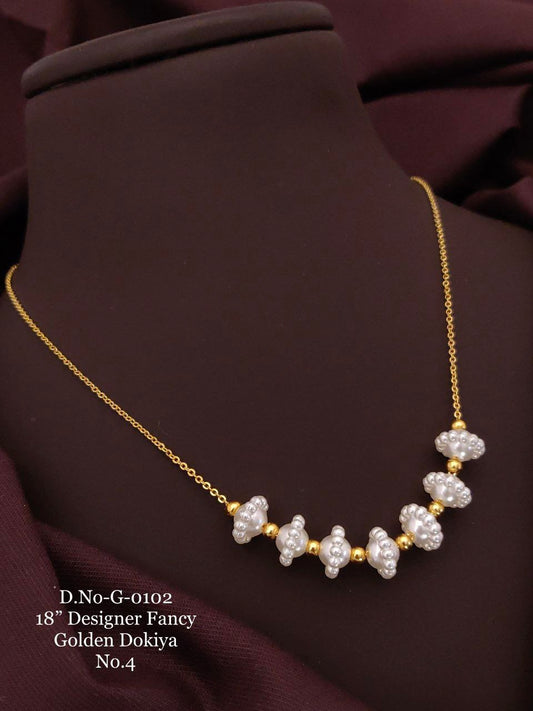 Women's Golden Fancy Unique Moti Mala