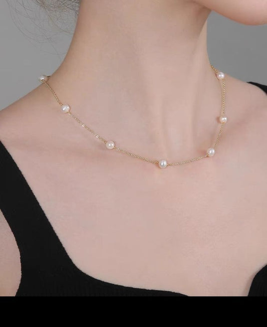 New Arrival Fancy Pearls Necklace Chain
