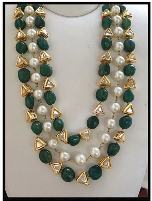 Green Pearls Mala