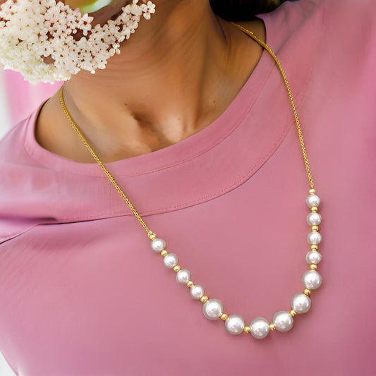 Daily Wear White Color Necklace