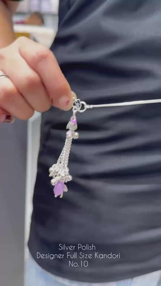 Silver Imitation Kandora KamarBanth For Women